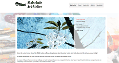 Desktop Screenshot of malschule-art-atelier.de